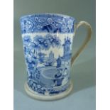 Early Victorian Pearlware Tankard with Royal Crest.