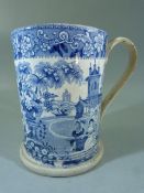 Early Victorian Pearlware Tankard with Royal Crest.