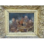 Eduard Grutzner - Pair of Gilt framed paintings depicting Monks drinking, Signed 1 top left in black