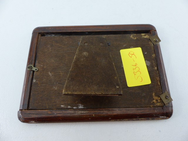 Silver backed dressing table mirror A/F, Silver backed hair brush and a hallmarked silver photo - Image 7 of 7