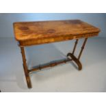 Early 19th Century Mahogany silver table on original china castors