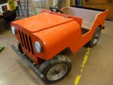 Vintage Wooden Electric jeep. Needs Attention