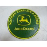 John Deere Cast iron plaque