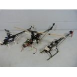 Hobbyist - Three remote control helicopter bodies