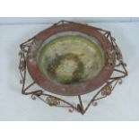 Antique Portuguese copper charcoal burner