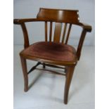 Oak framed captains chair