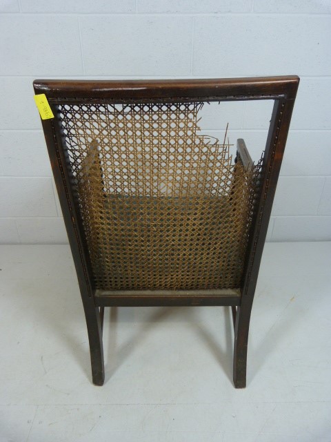 Lattice tub chair - with barley twist fronts - Bild 4 aus 5