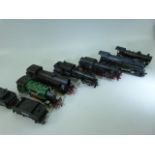 Six railway locomotives some with tenders by Riivarrossi 'RR'