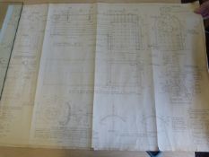 M J ENGINEERING - Set of Original Engine plans for a Fowler Traction Engine 3" scale. To include