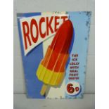 Large Metal 'Rocket Ice Lolly' sign