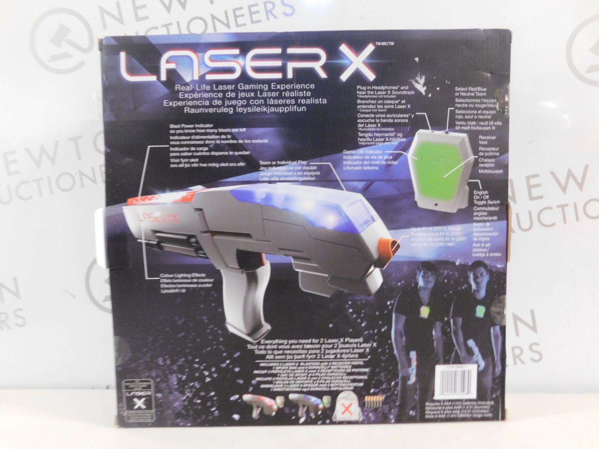 1 BOXED LASER X LASER 2 PLAYER GAMING SET RRP £49.99