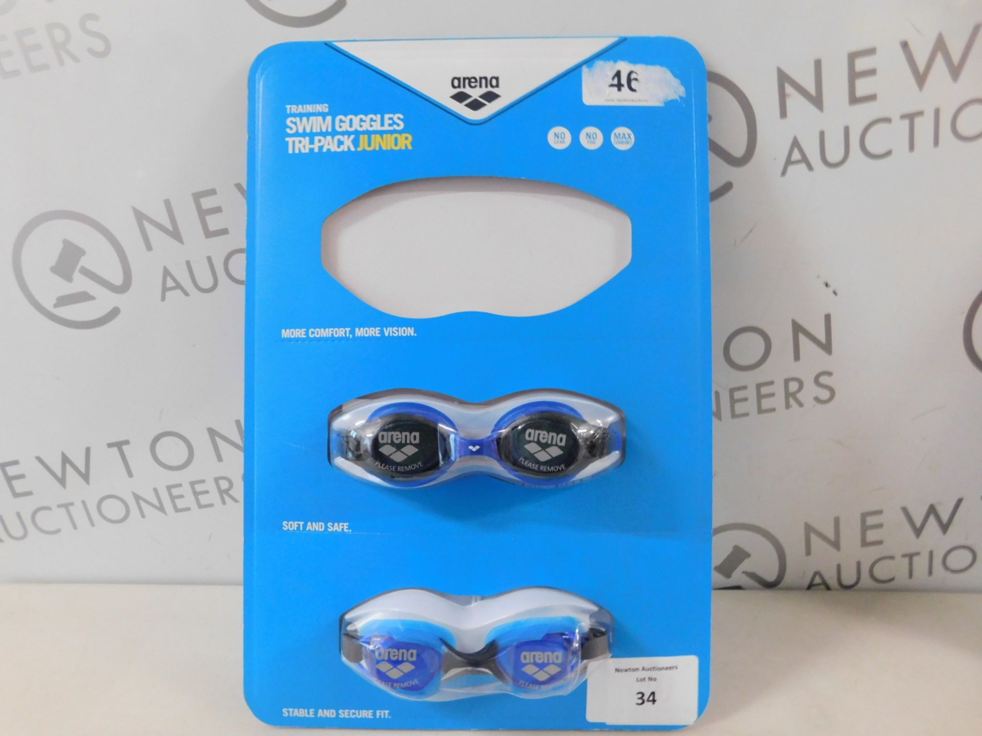 1 PACK OF 2 ARENA TRAINING SWIMMING GOGGLES RRP £17.99