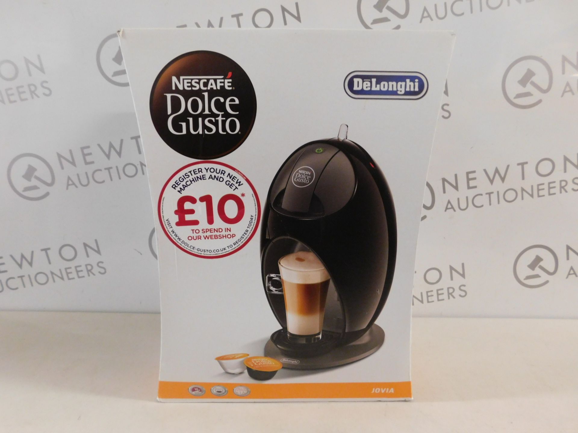 1 BOXED DELONGHI DOLCE GUSTO JOVIA ESPRESSO MACHINE RRP £129.99