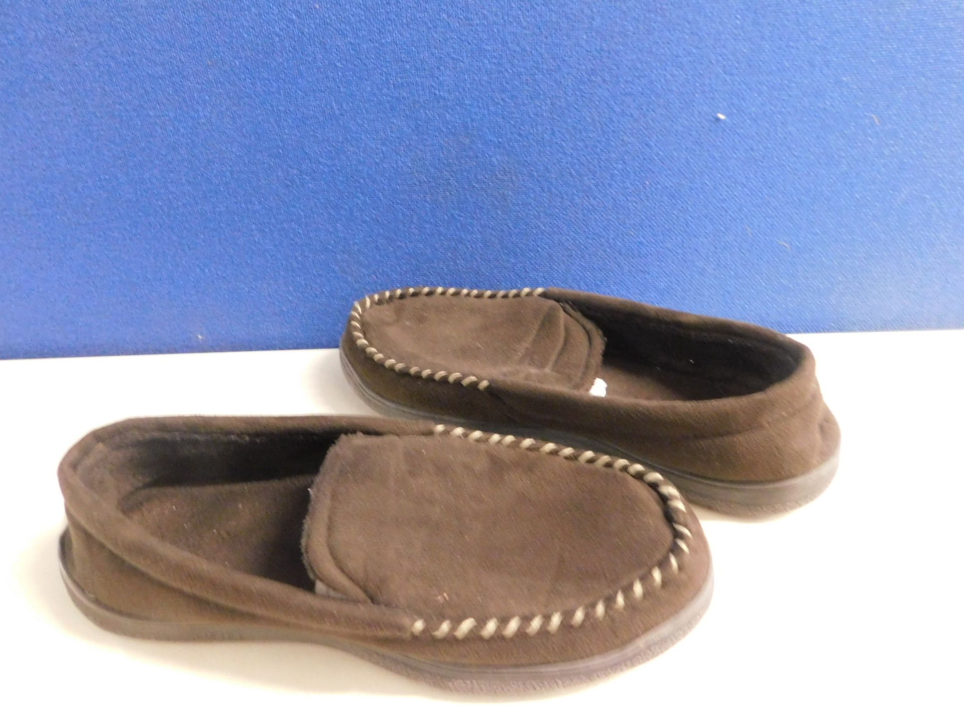 1 PAIR OF DEARFOAMS MENS MEMORY FOAM SLIPPERS SIZE 12.5 RRP £34.99