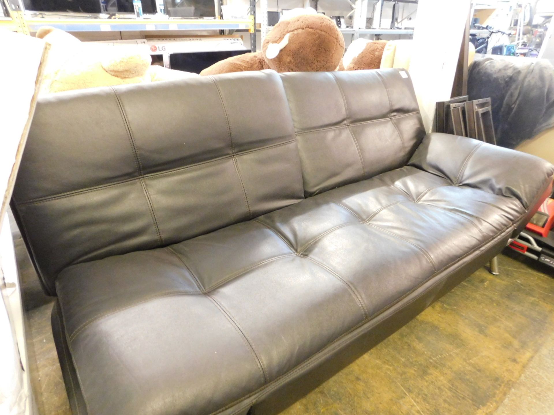 1 PARK LANE DARK BROWN BONDED EURO LOUNGER RRP £999