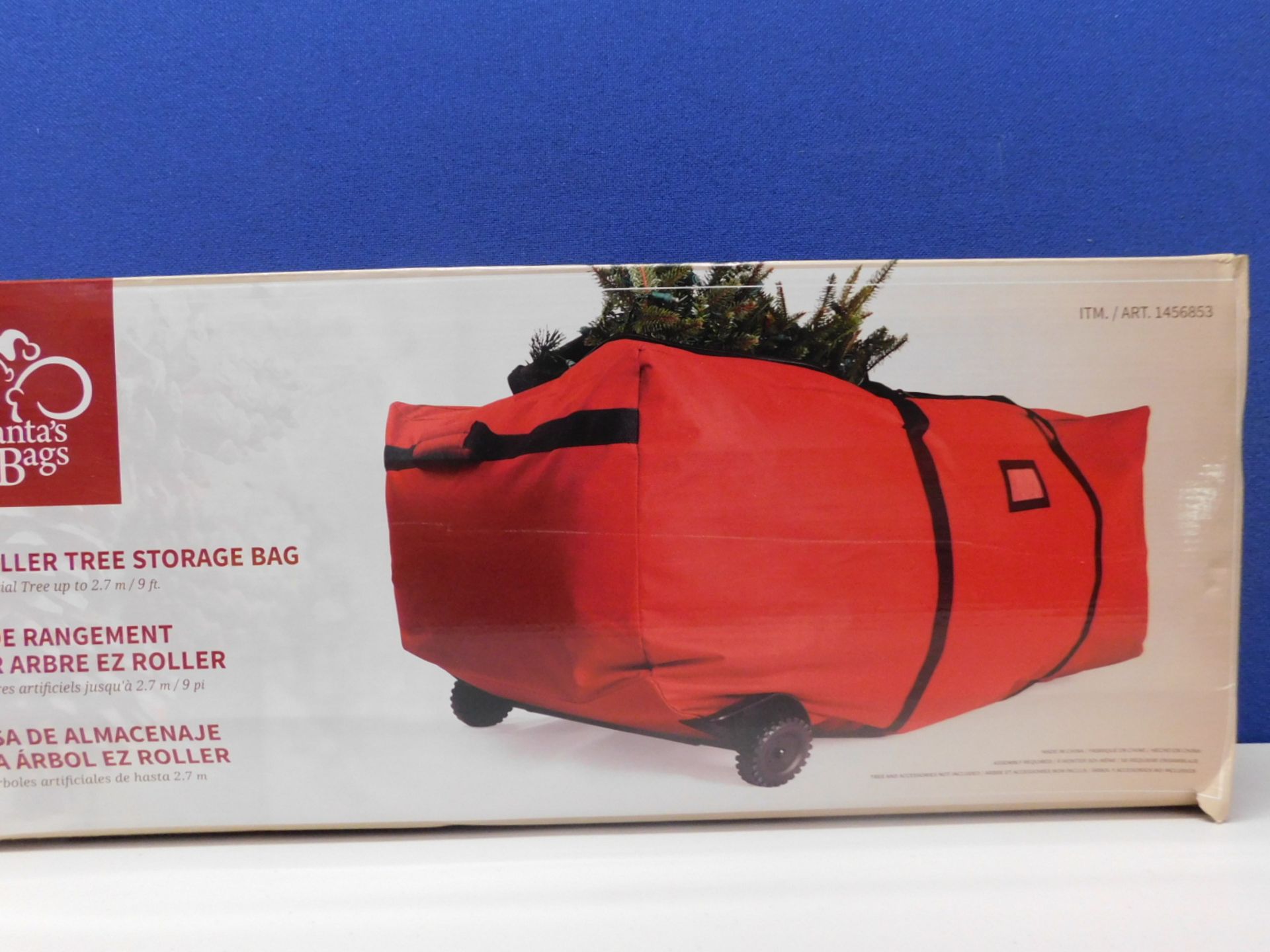 1 BOXED CHRISTMAS TREE ROLLER BAG RRP £39.99