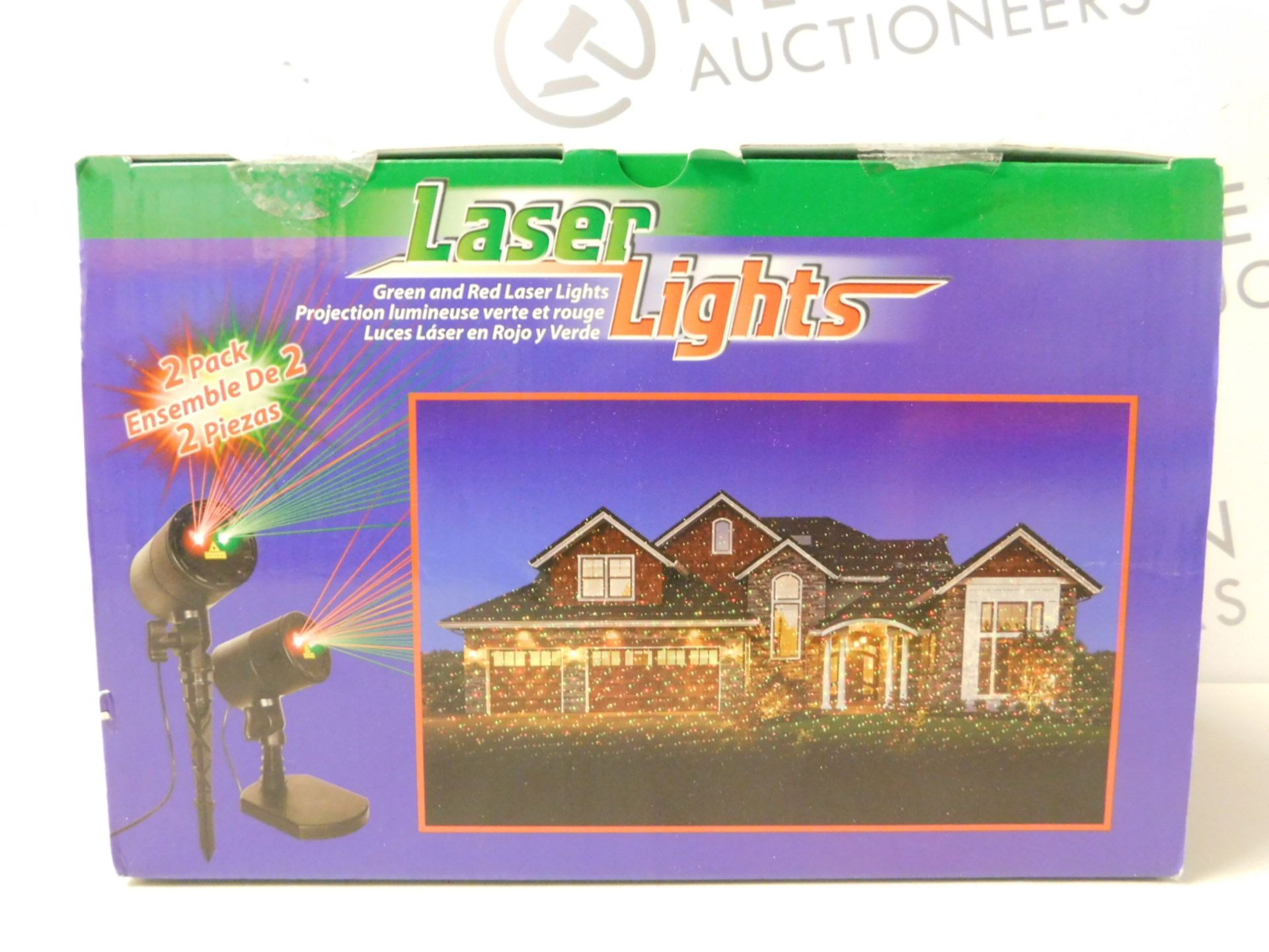 1 BOXED LASER LIGHTS GREEN & RED OUTDOOR/ INDOOR LIGHTS RRP £29.99