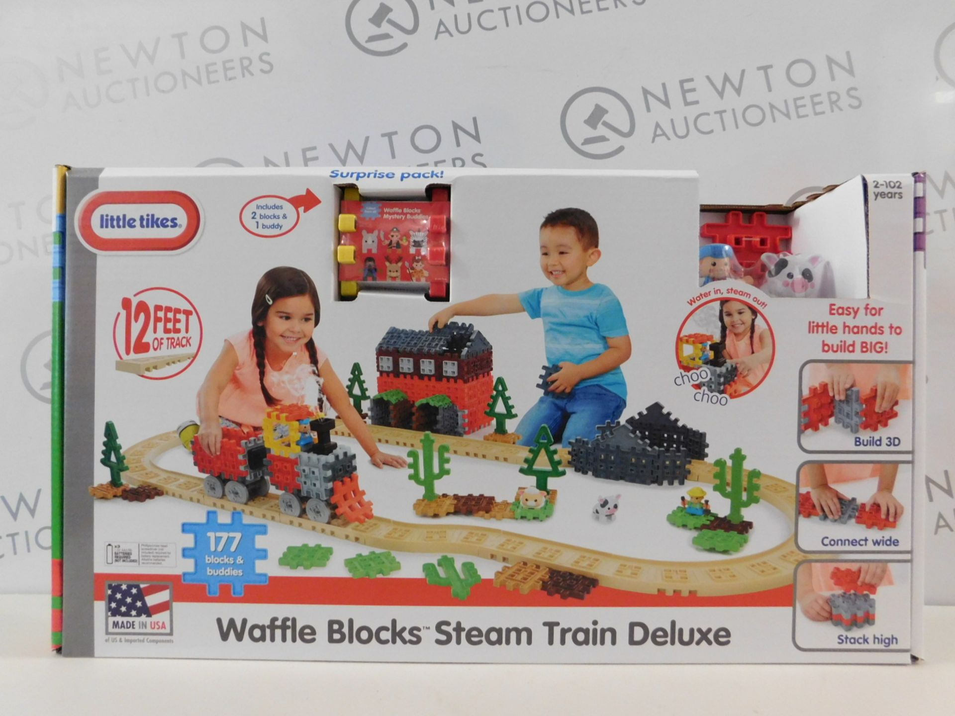 1 BRAND NEW BOXED LITTLE TIKES WAFFLE BLOCKS STEAM TRAIN DELUXE SET RRP £49.99