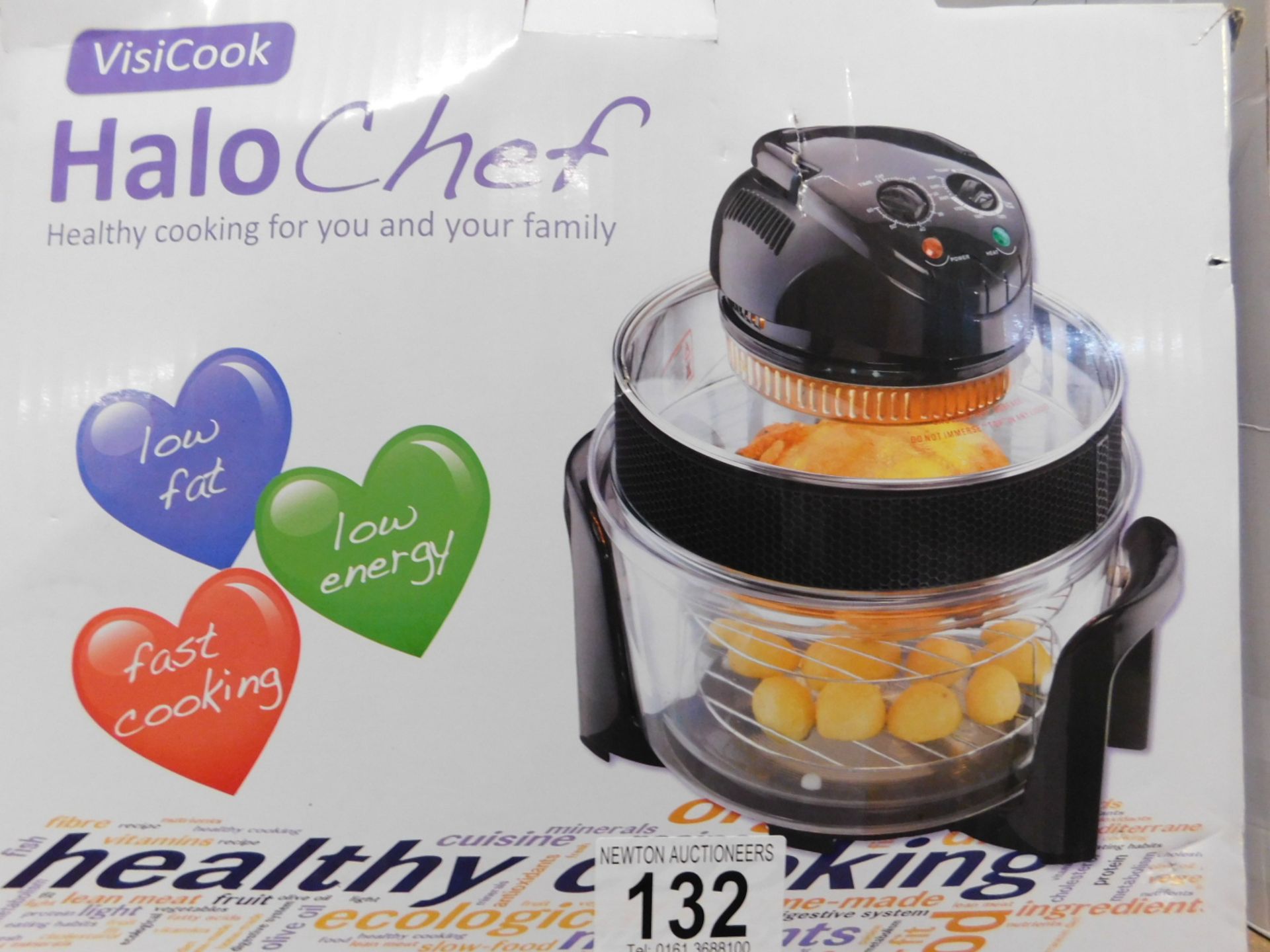1 BOXED VISICOOK HALO CHEF HALOGEN COOKER RRP £89.99