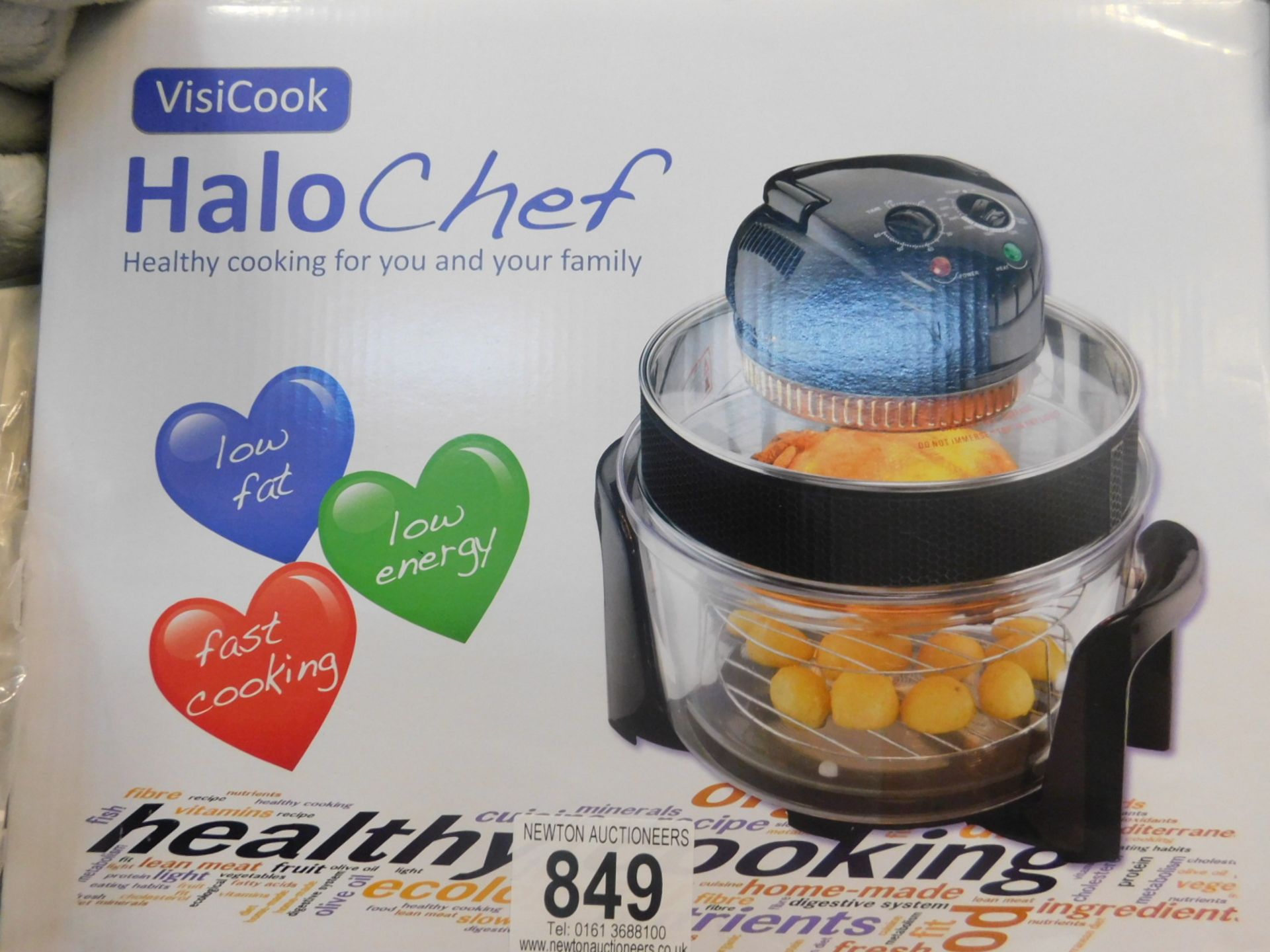 1 BOXED VISICOOK HALO CHEF HALOGEN COOKER RRP £89.99