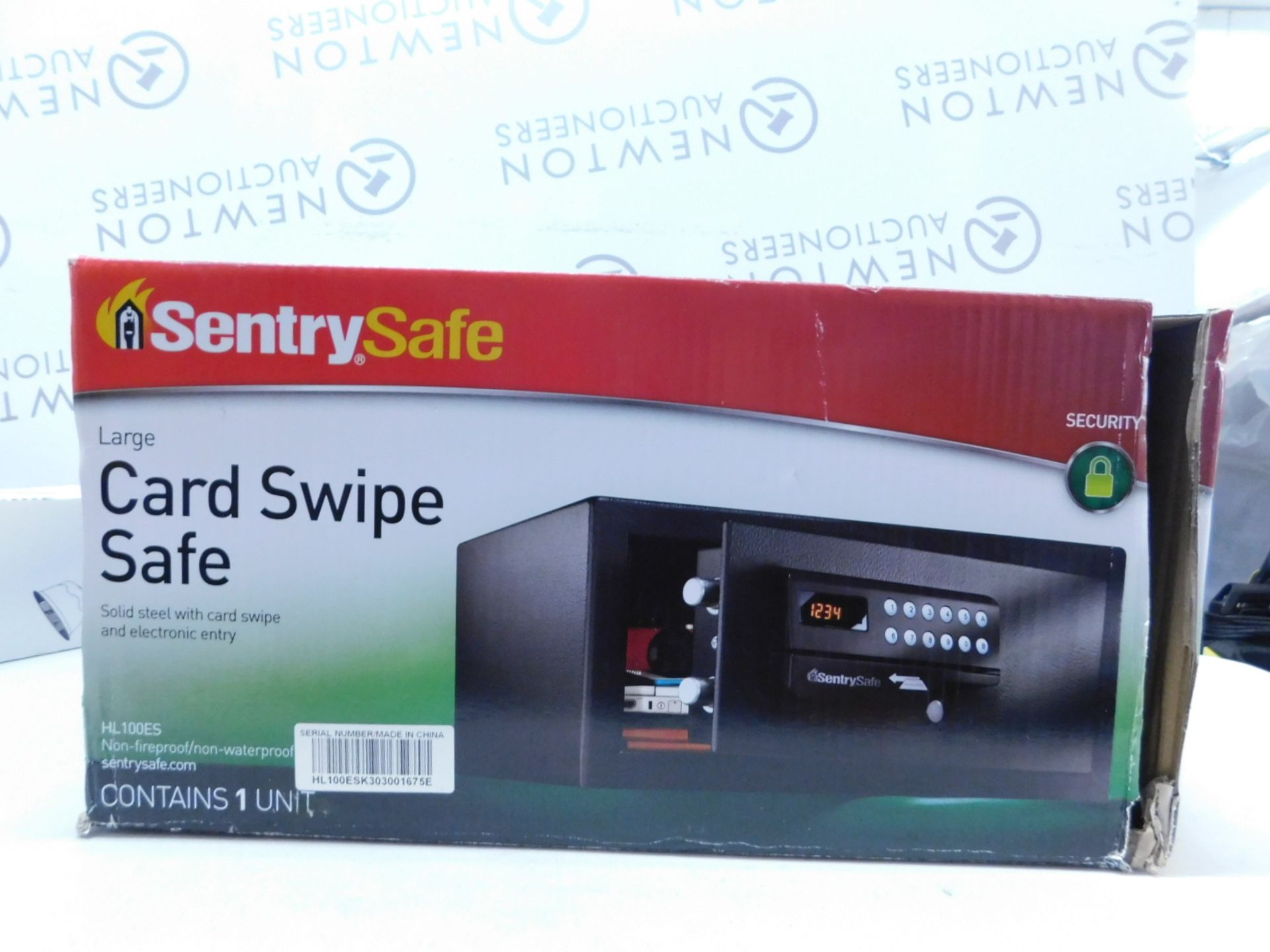 1 BOXED SENTRYSAFE HL100ES ELECTRONIC CARD ACCESS SAFE WITH 31L CAPACITY RRP £149.99 (NO CARD)
