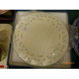 Royal Worcester fine bone china circular presentation plate 'Forget-me-Not pattern in original