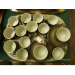 Selection of 13 matching coffee/tea cups and saucers