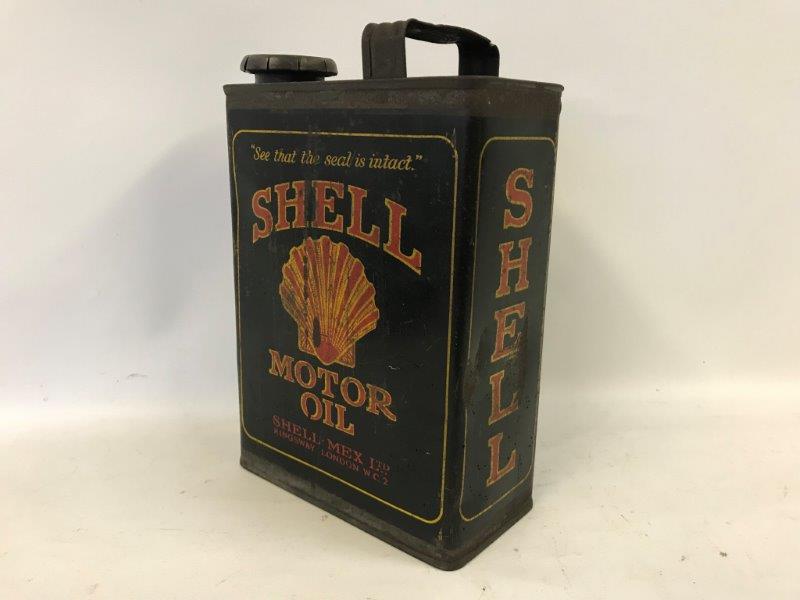 A Shell Motor Oil can. - Image 2 of 2