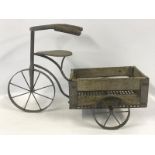 A decorative metal framed miniature trike.