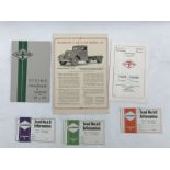 A selection of Diamond T commercial vehicle cards and leaflets.