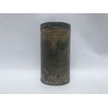 A rare and early Wakefield Castroleum gun-grease cylindrical canister.