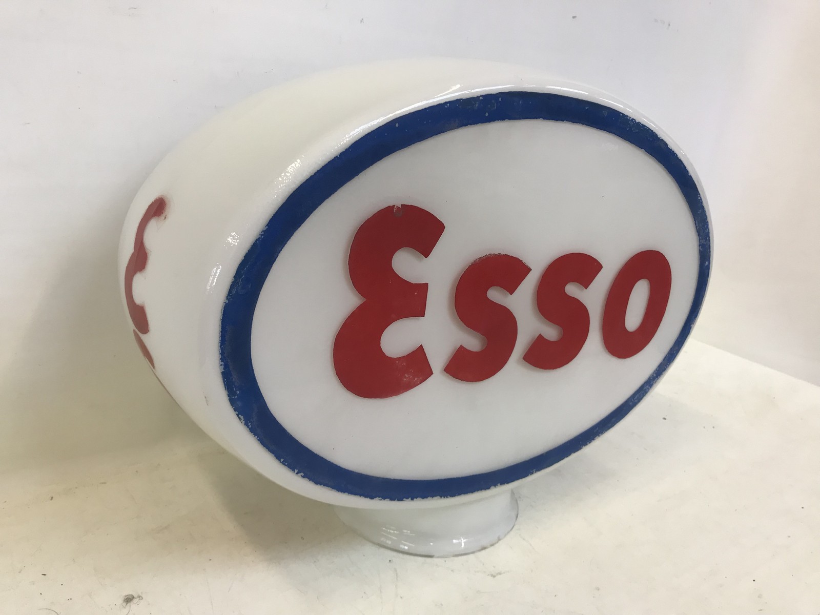 An Esso oval glass petrol pump globe. - Image 2 of 3