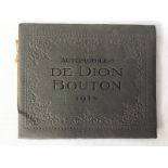 A rare De Dion Bouton sales brochure for 1914.