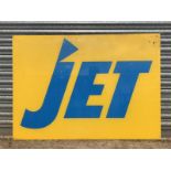 A Jet rectangular plastic sign, 51 x 36".