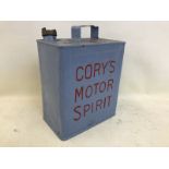 A Cory's Motor Spirit two gallon petrol can.