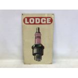 A Lodge plugs pictorial tin advertising sign of good colour, 12 3/4 x 22".