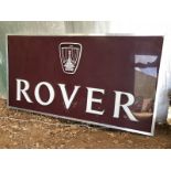 A large Rover aluminium framed plastic illuminated sign, 72 x 38 1/2".