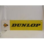 A Dunlop rectangular aluminium advertising sign, 72 x 18".