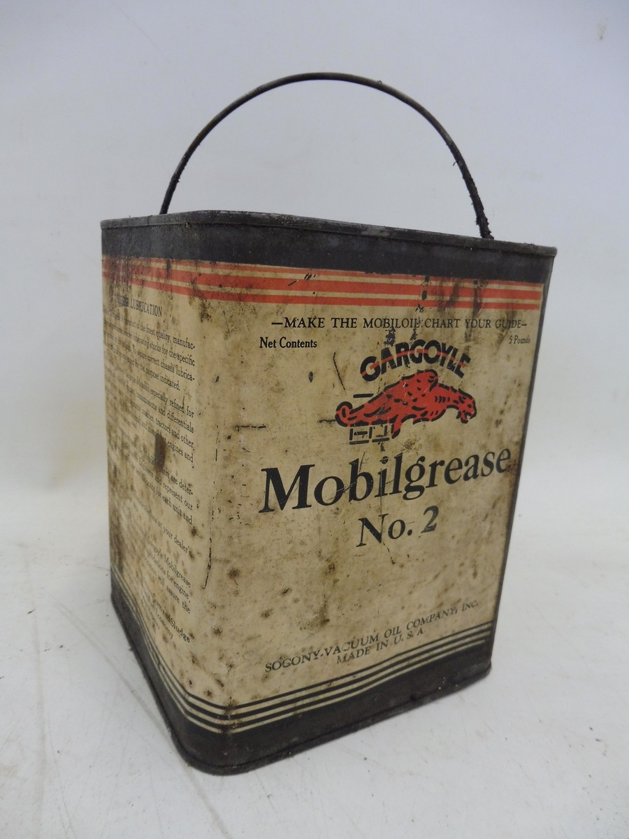 A Mobilgrease No.2 square tin.