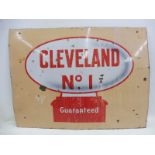 An early Cleveland No.1 Guaranteed rectangular enamel sign with central oval globe motif, 48 x 36".