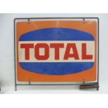 A Total double sided advertising sign set within frame, 36 1/2 x 31 1/2".