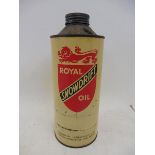 A Royal Snowdrift Oil cylindrical quart oil can, in good condition.