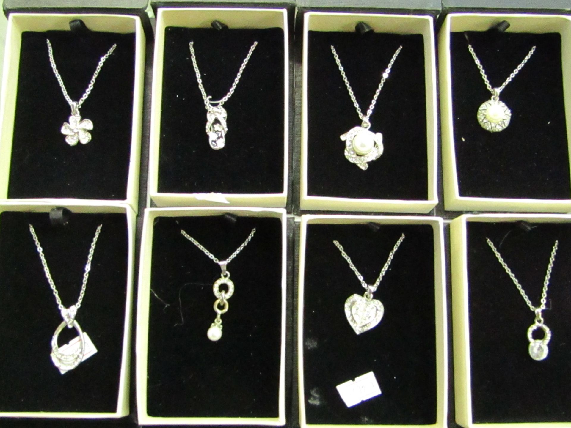 8 x Various Isabella fashion necklaces, new and boxed. (see images for designs)