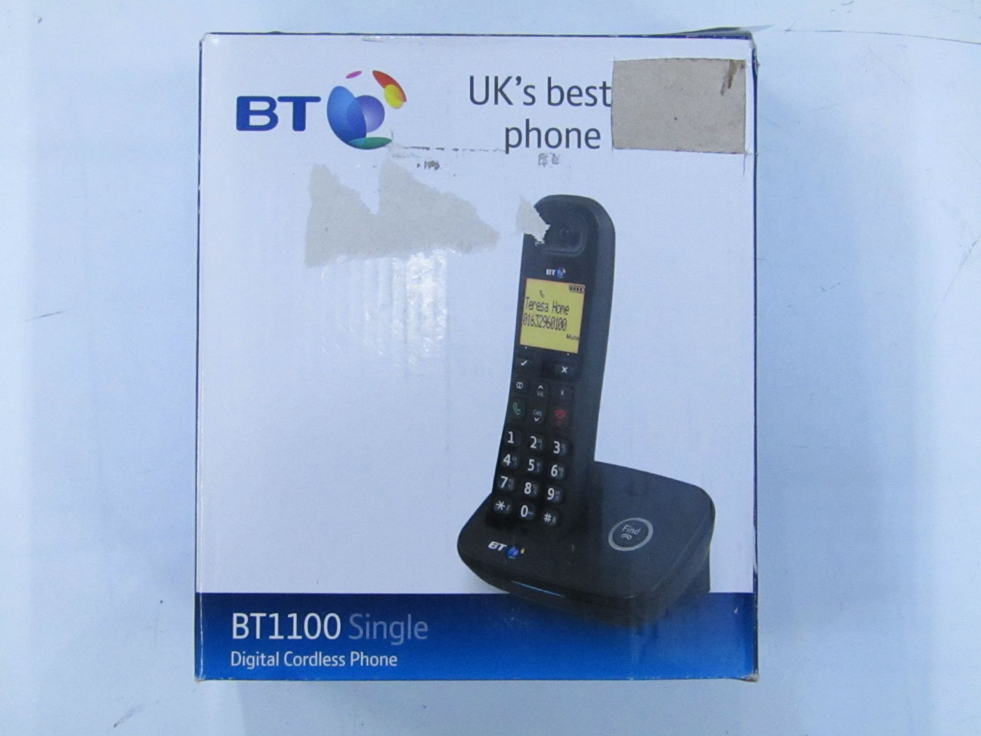 BT1100 Cordless Digital telephone, Boxed and Complete but unchecked