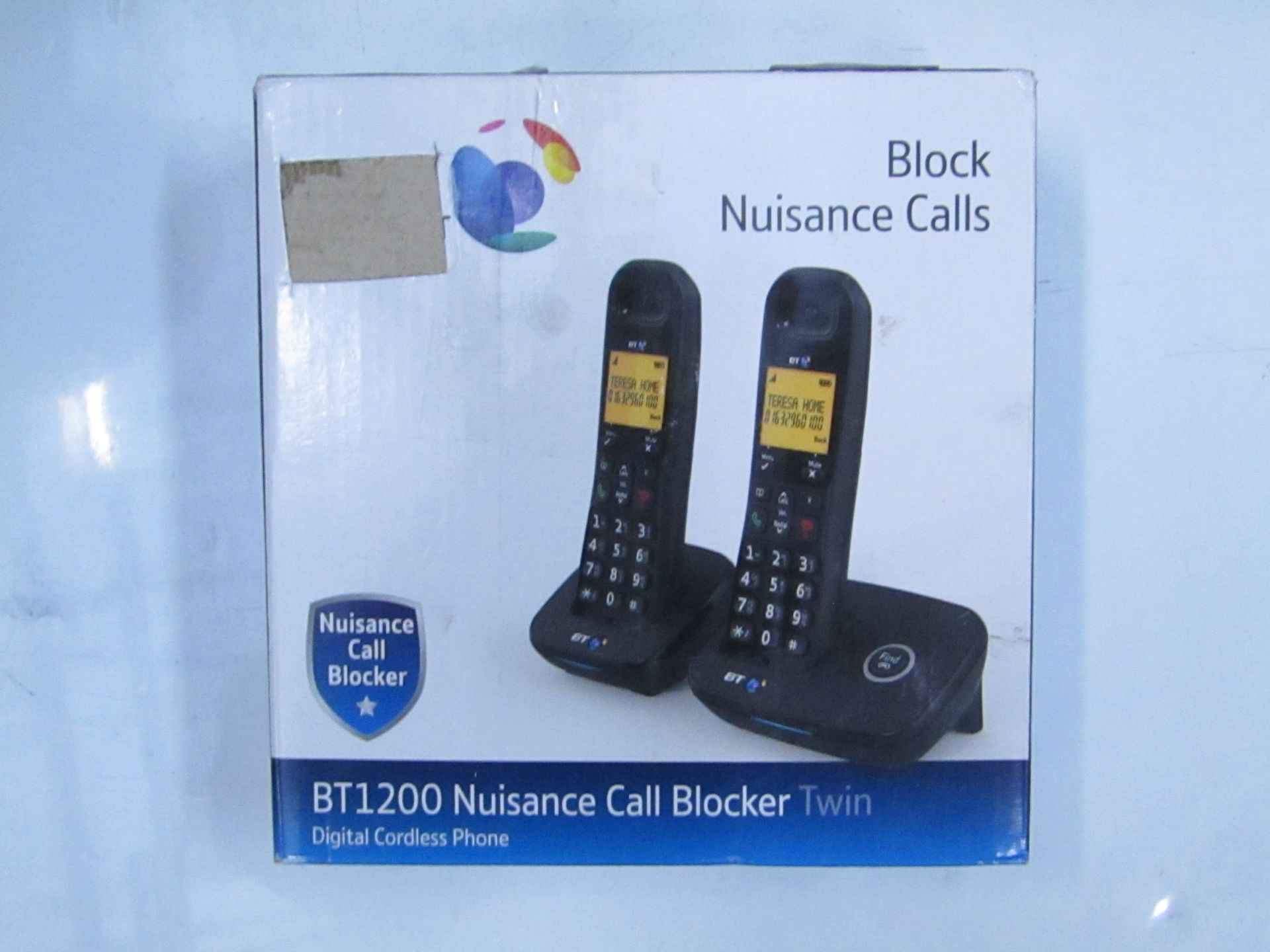 BT1200 Cordless Digital telephone with call blocker, Boxed and Complete but unchecked