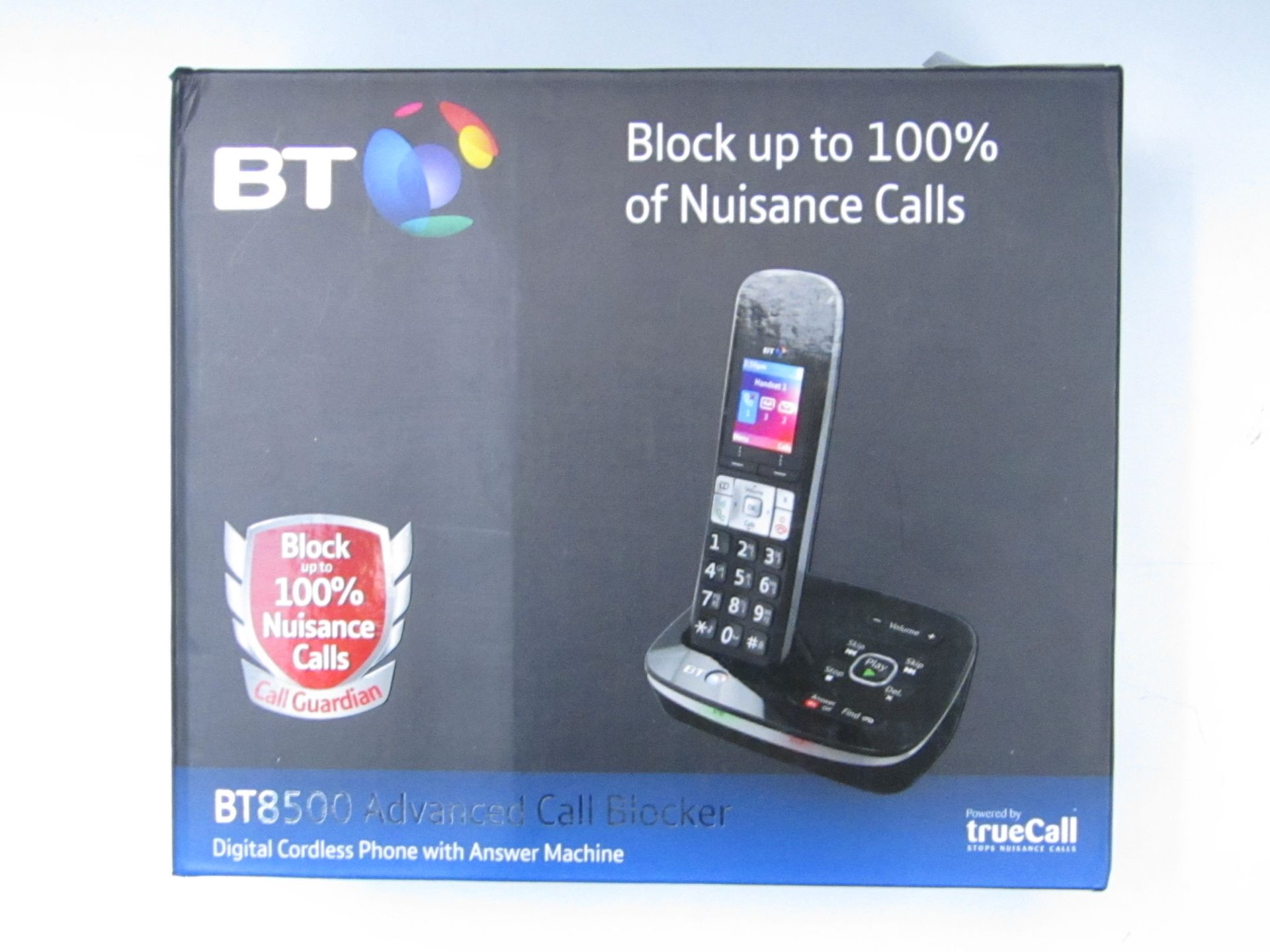 BT8500 cordless Digital Phone with call blocker, Boxed and Unchecked