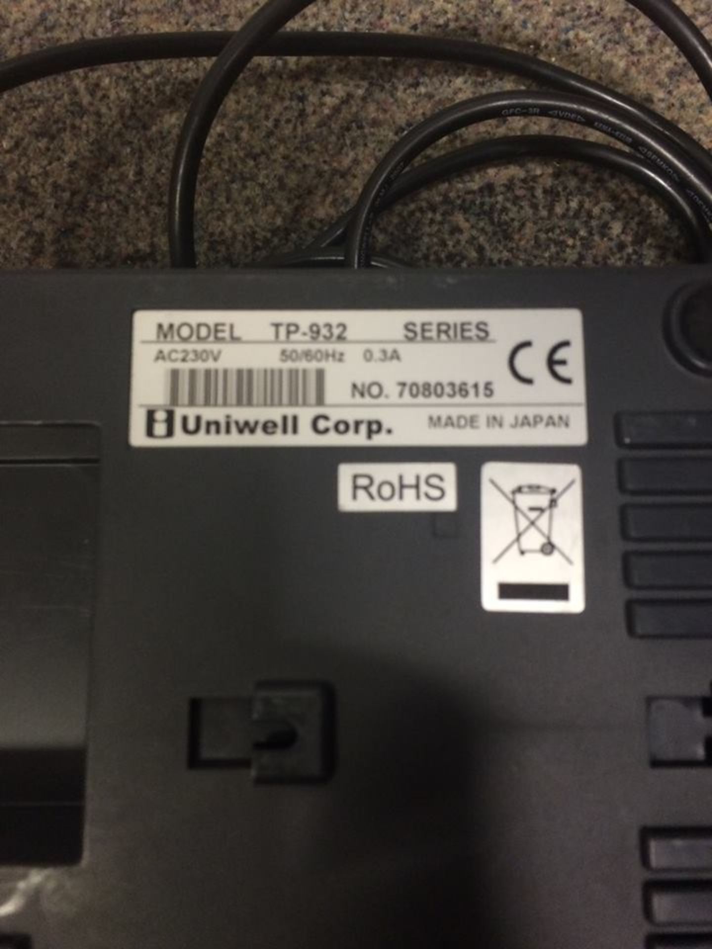 Uniwell Tp-932 / Tp932 Pos Thermal Printer With Ethernet Interface 822 922 832 PLEASE READ LOT 0 - Image 3 of 4