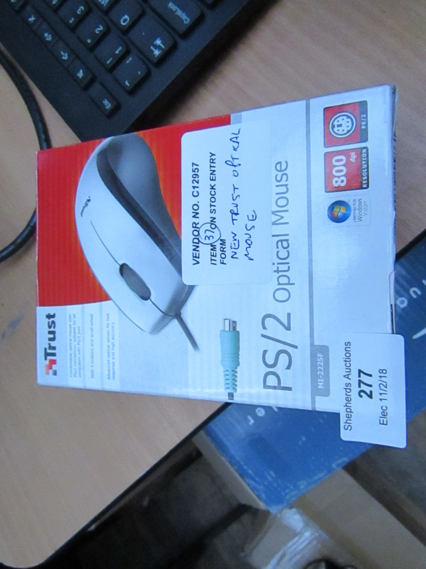 Trust PS/2 optical mouse. New & boxed.