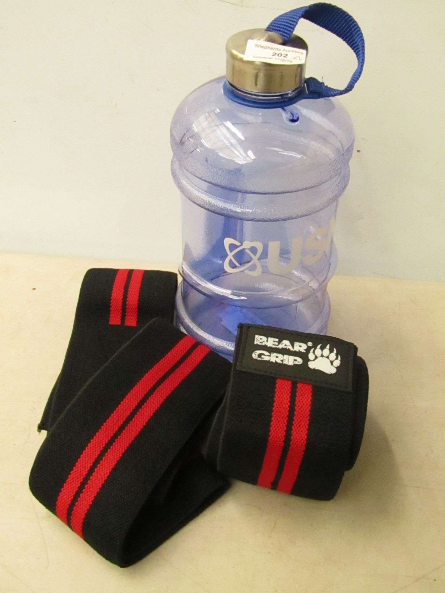 Bear Grip sport straps with USN water flask.