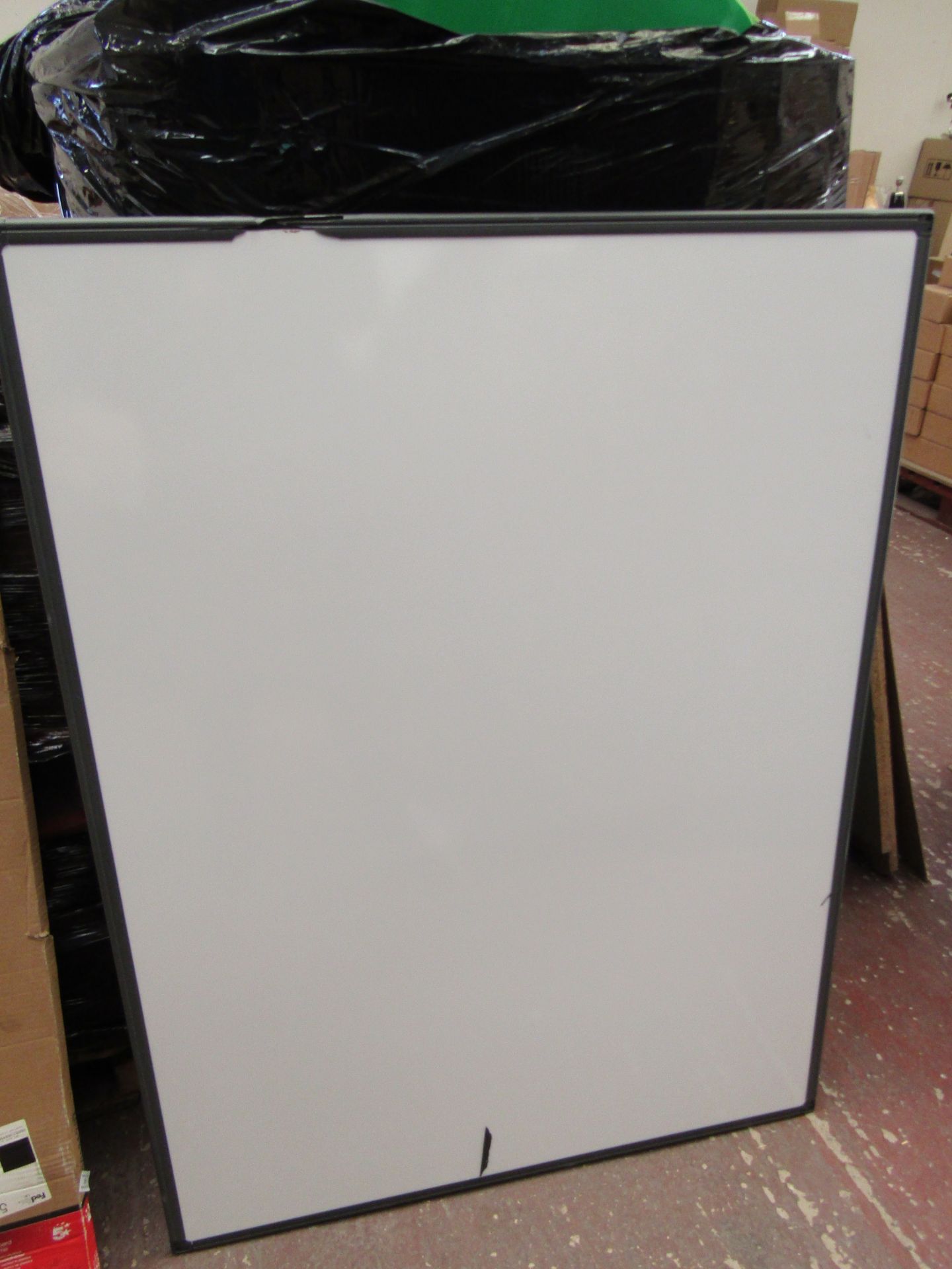 5 Star drywipe board with plastic frame, 1200 x 900 mm.